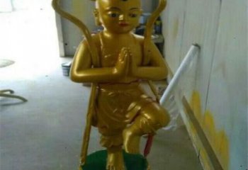佛教童男童女神像廠(chǎng)家 佛教神像銅雕