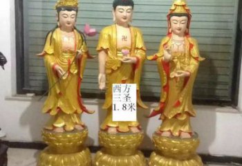 承接西方三圣銅佛像，仿古神像，西方三圣銅佛像預(yù)用