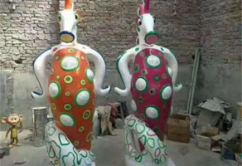 石家莊幼兒園河馬雕塑，動(dòng)漫文化雕塑，卡通動(dòng)物制作
