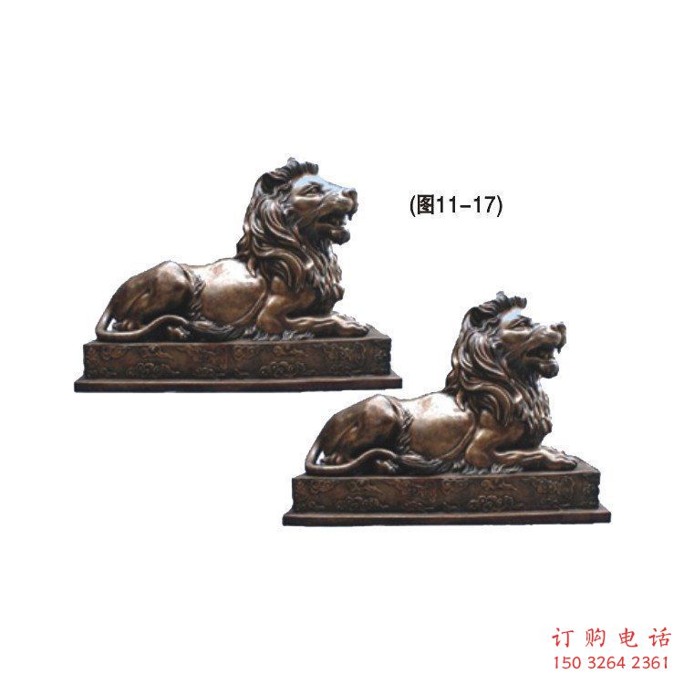 黔江公園獅子雕塑供求，景觀雕塑，鑄銅趴獅雕塑優(yōu)選